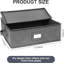 Contenants de rangement en porcelaine dure, paquet de 2, étui de rangement pour plateau 17 po x 13 po x 6 po, 5 séparateurs en feutre inclus