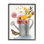 Arrosoir traditionnel avec bouquet de fleurs, giclée, art mural texturé par Grace Popp_aq-380