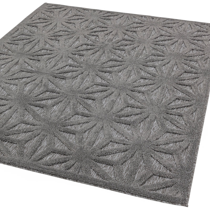 Frantz Geometric Indoor / Outdoor Area Rug, Rectangle 80 x 150cm