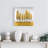 " Seven Abstract Yellow Trees " Painting Print
