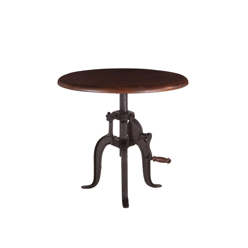 Hackett Solid Wood Top End Table, 24.5" H x 24" W