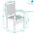 Vivioville Solid Teak Outdoor Stackable Dining Chair-518065012