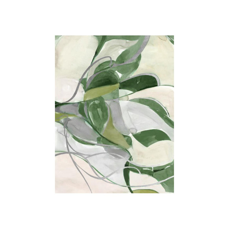 Into The Green II Painting by Fern Cassidy, Glass Coat, 32" H x 24" W