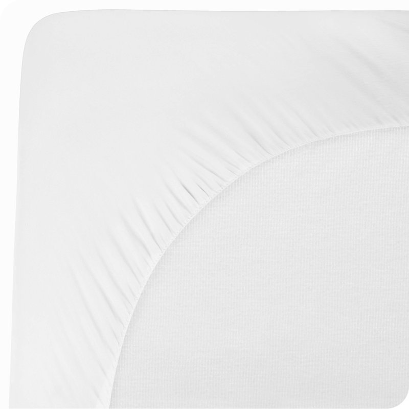 Twin Size White Cotton Top Down Alternative Mattress Pad