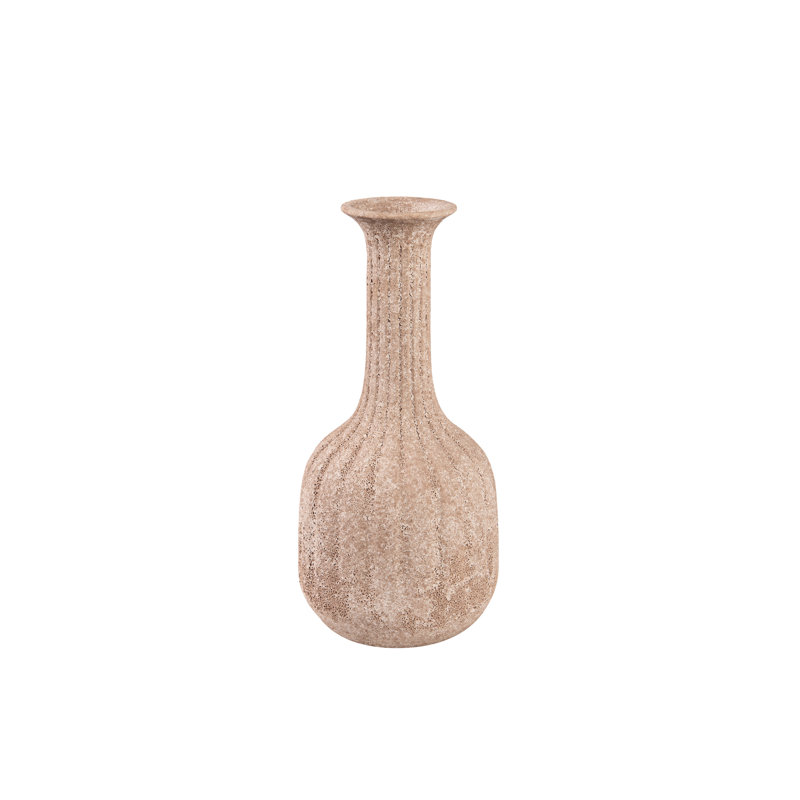 CERAMIC VASE, Brown, overall height- 32cm