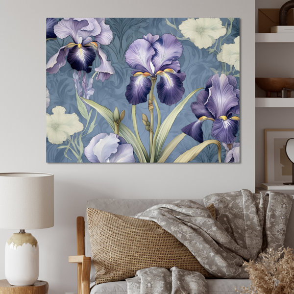 Winston Porter Purple Green Iris Impressions Flower I On Canvas Print ...