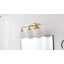 Luminaire de salle de bain à intensité variable avec abat-jour en verre opale lait 5,9 po Romale-344950977-393373181