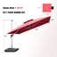 Justhin 3.3m Square Cantilever Umbrella With Base-179493652