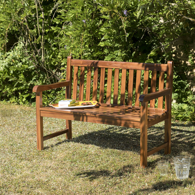 Macaro Solid Wood Teak Outdoor Bench