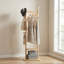 Porte-manteau en bois massif, 48 x 30 x 180 cm, écologique et résistant.-94156840
