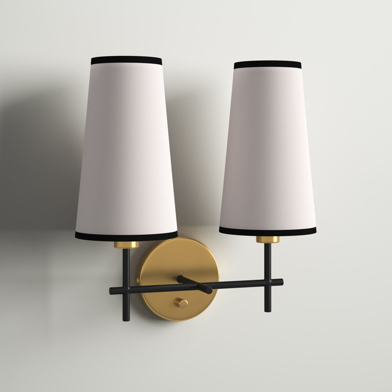 Mortimer Armed Sconce, Satin Brass