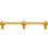 Millennium 18 inches c.c. with 5/8 reeded center long pull with center brace in Antique Brass