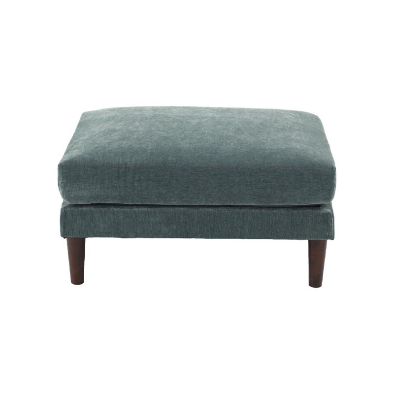 Magnifique repose-pieds en tissu minéral de couleur unie avec repose-pieds en tissu Morgan
