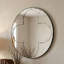 Miroir rond mural avec cadre en fer mince, imagerie haute définition pour une décoration polyvalente dans diverses pièces