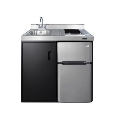 Summit Appliance All-In-One Combo Kitchens 3.2 Cubic Feet cu. ft. Mini Fridge with Freezer Kitchenette