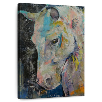 Brampt, peinture de cheval blanc