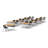 17 Person Training Meeting Seminar Tables with Modesty Panels and 17 Chairs Complete Set