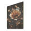 Or doré et fleurs de rose noire II - rose sur bois-1798618980