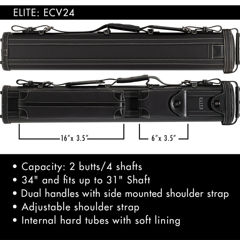 2'10" Pool Cue Case, Black