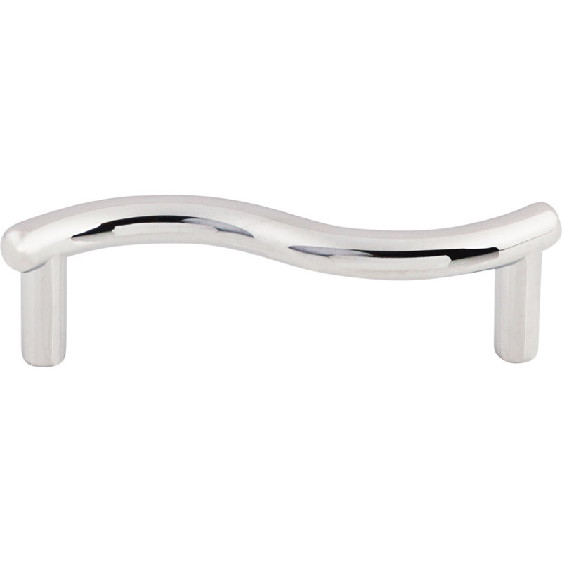 Spiral Bar Pull, Polished Chrome, 3" Center to Center