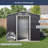 8 ft. W x 6 ft. D Galvanized Steel Storage Shed