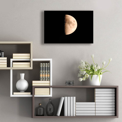  «Half Moon» par Dante Plata, art mural en verre acrylique, 24 po x 16 po