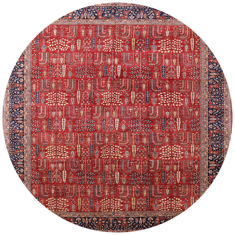 Oriental Indoor Rug, Round 5'