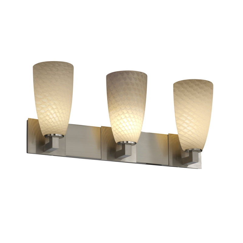 Yochman 3 - Light Vanity Light, Weave, Matte Black, Cylinder with Flat Rim