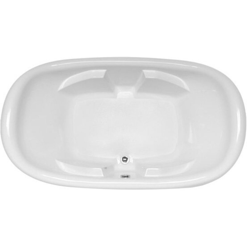 Natalie 78'' L Soaking Bathtub, White, Satin Chrome