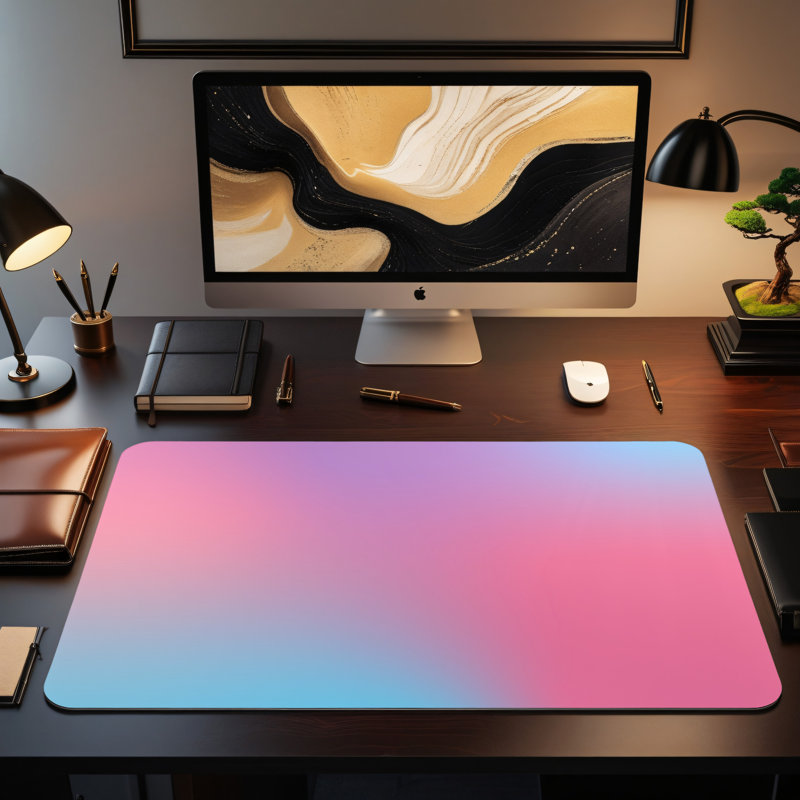 Polyester Desk Pad, 14.4x12.1