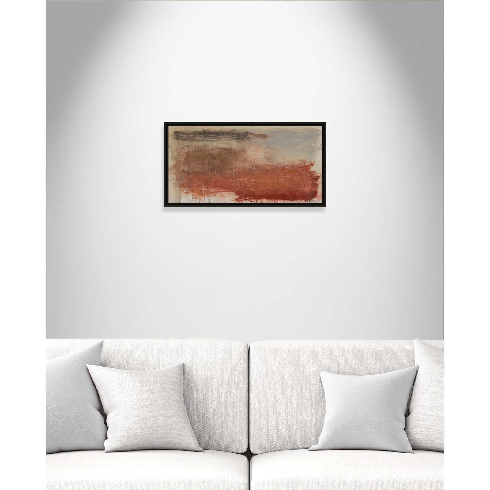 Colin "Autumn Over The Riviera" Print, Espresso, 13.5" H x 25.5" W