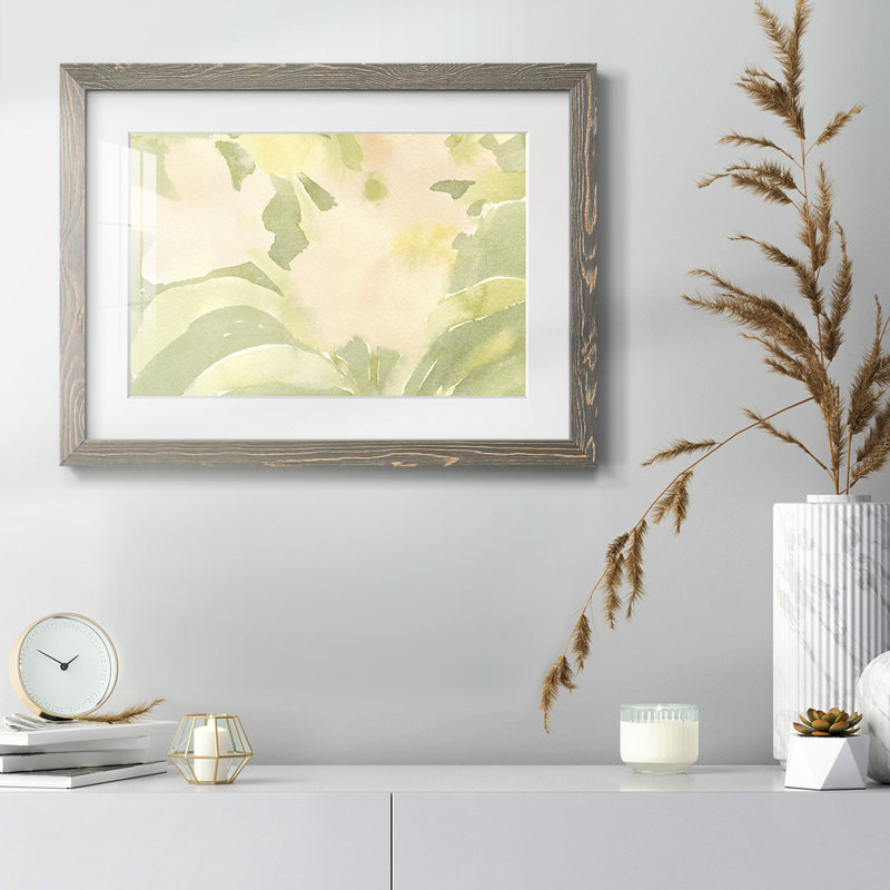 " Verdant Floral Abstract II ", H 28 po x l 42 po x P 1,5 po, Gris
