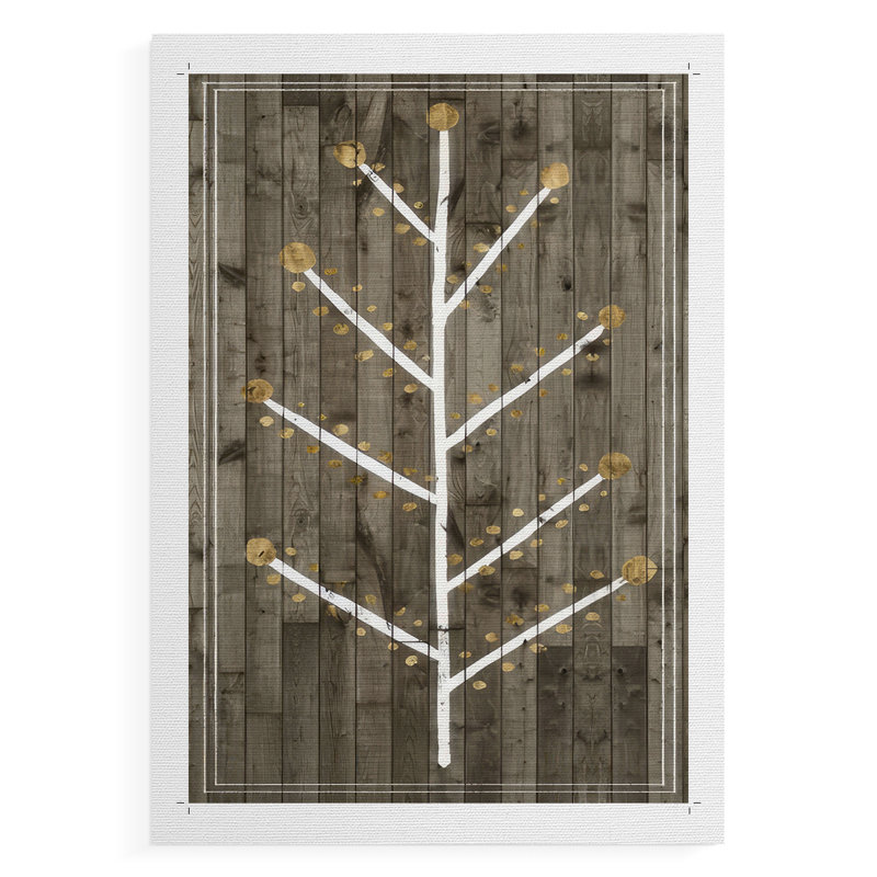 Wooded White Christmas Collection B - Impression sur toile seulement - NON-CADRE, H 60 po x l 40 po