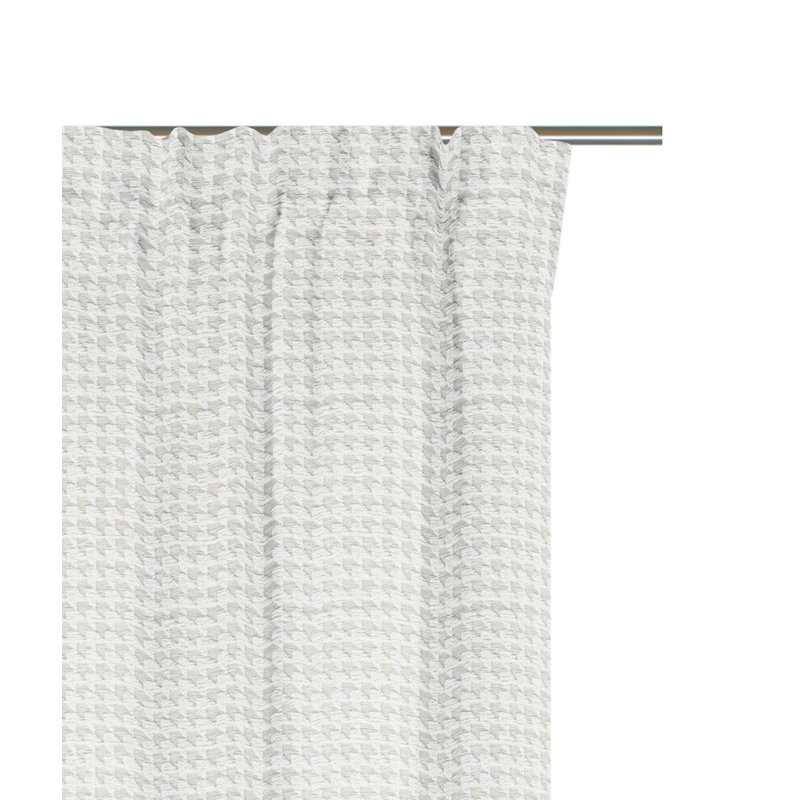 Kingon Room Darkening Curtain Single Panel, 145cm H x 132cm W, Natural Brown