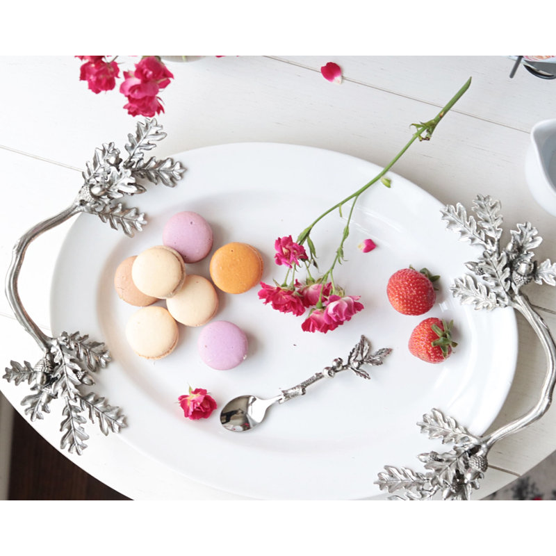 Majestic Forest Ceramic Oval Decorative Tray