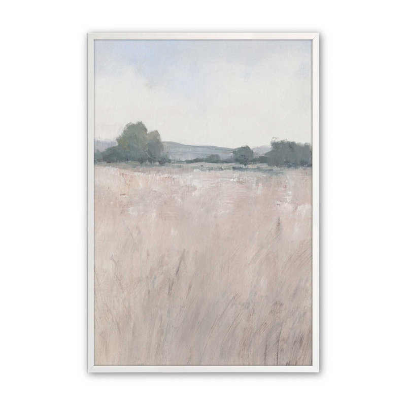 Impression de sérénité discrète campagne II, Cadre photo blanc, H 25 po x l 19 po