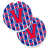 Cramoisi de Harvard / bleu de Yale