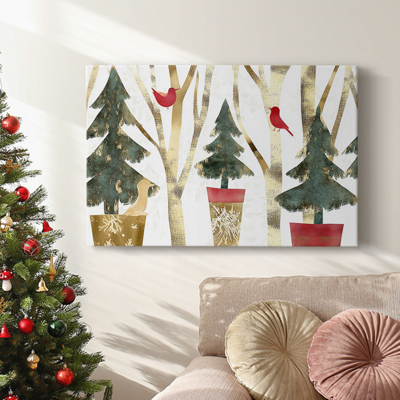 Christmas Holiday Arts - Toile tendue avec châssis, H 24 po x l 36 po