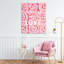 Toile rose givrée avec amour, design par Ziwei Li-683636089