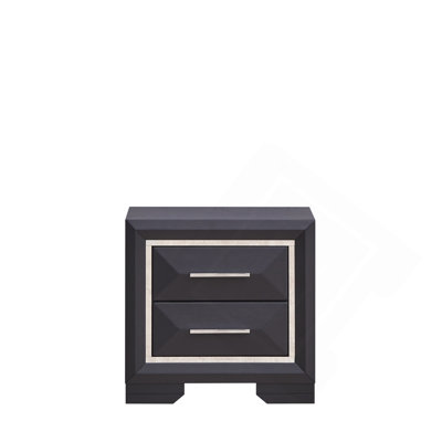 Liverpool G01600-N Nightstand , Black