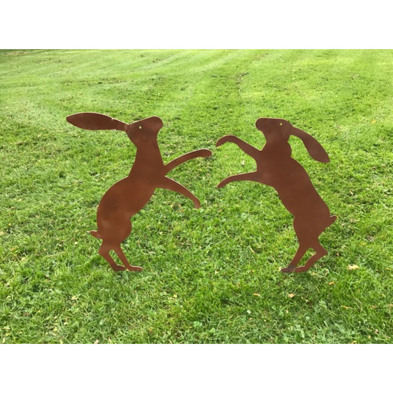 Hansboro Metal Animals Garden Stake, Black