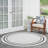 Arvell Abstract Machine Woven Chenille Indoor/Outdoor Area Rug in Off-White-963510789