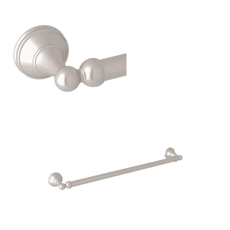 Georgian Classic 20" Polished Nickel Wall-Mounted Towel Bar