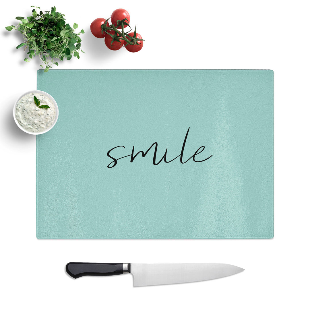 Smile V2 Typography Chopping Board