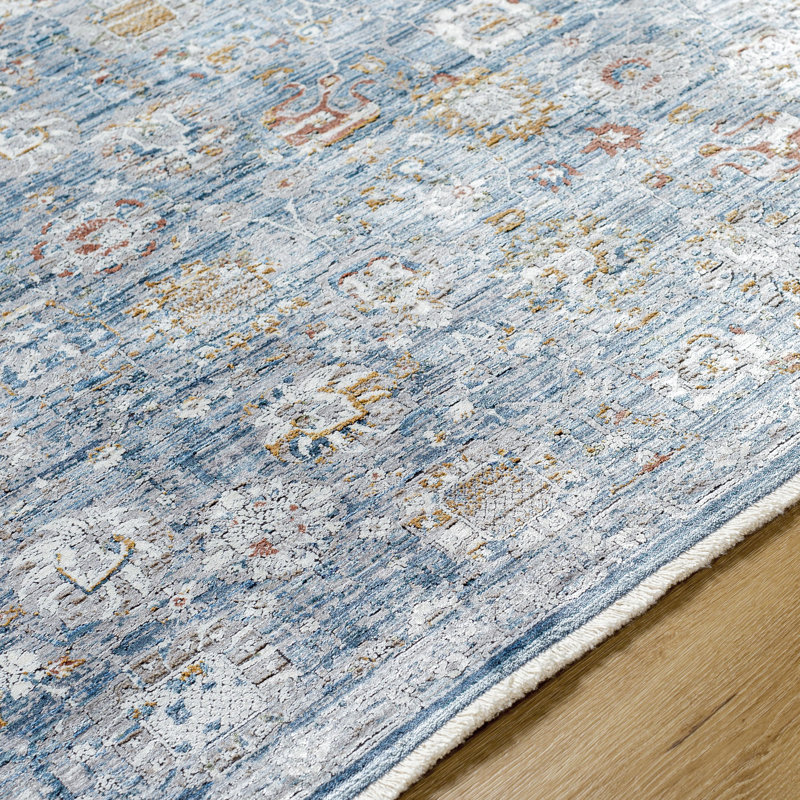 Tapis oriental en viscose / polyester / acrylique tissé à la machine Oriental, Rectangle 9 pi x 12 pi