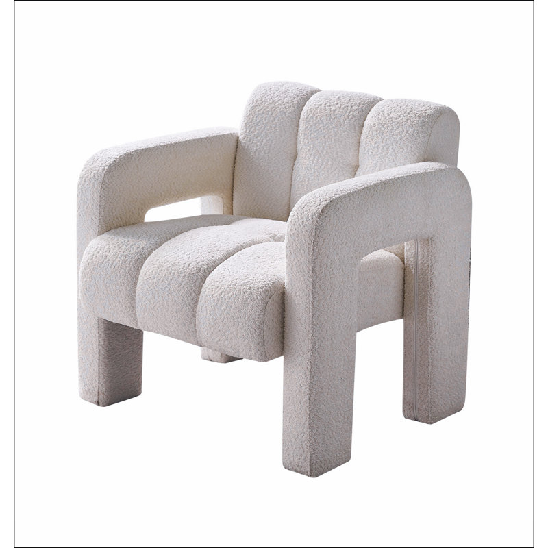 Fauteuil d'appoint rembourré 31,10 po, Beige