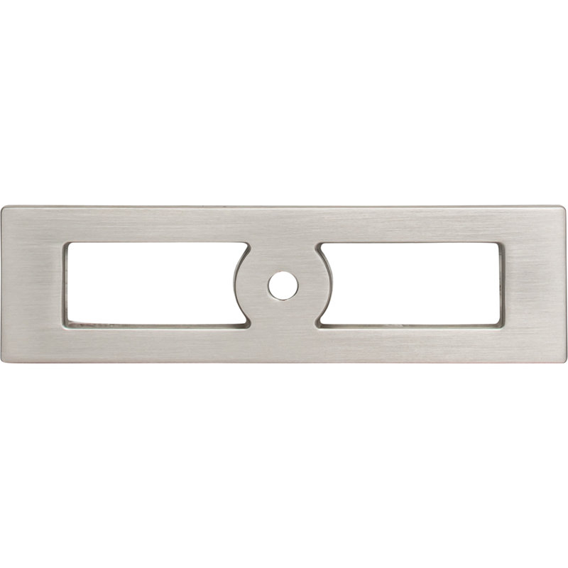 Hollin 4 9/32" Length Rectangle Knob, Brushed Satin Nickel