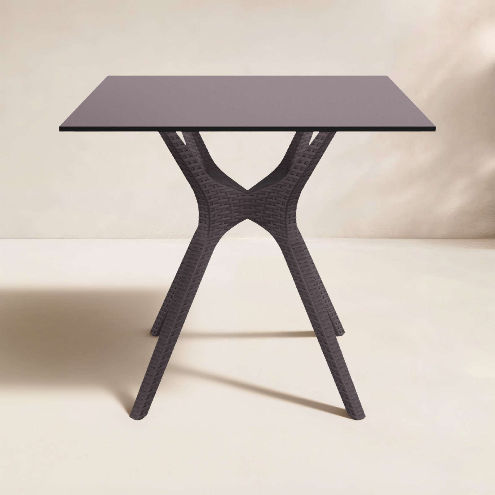 Farrah 31" Patio Dining Table, Brown