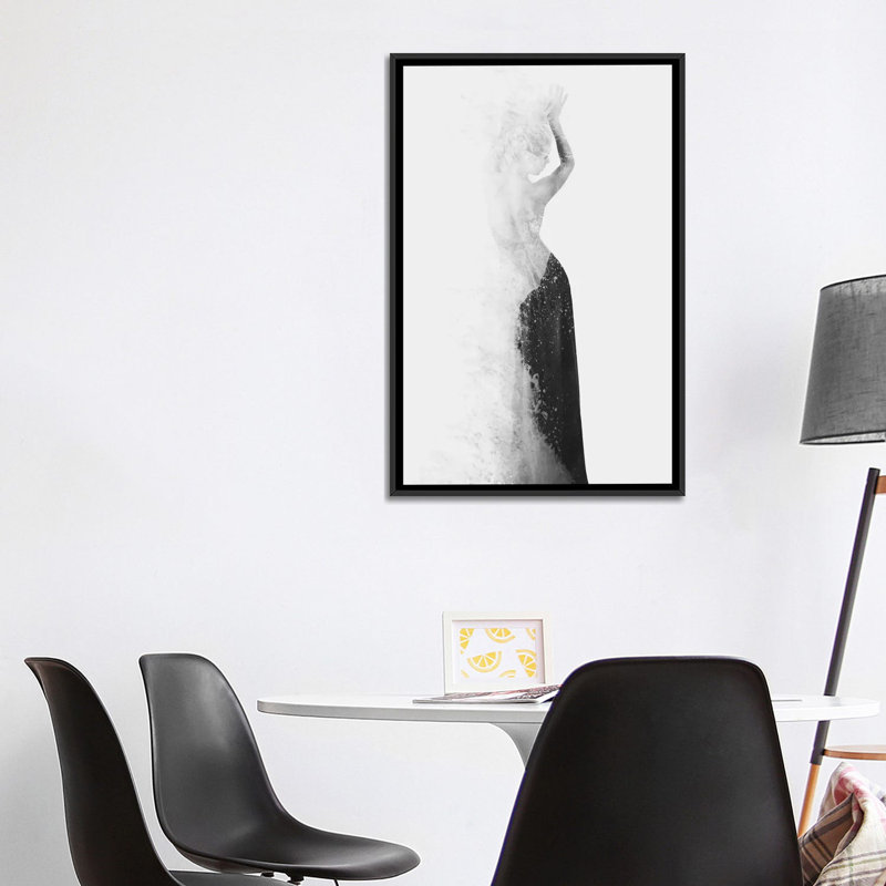 « invisible ii » par dániel taylor, reproduction d’art, H 48 po x l 32 po x P 1,5 po, Toile avec cadre noir