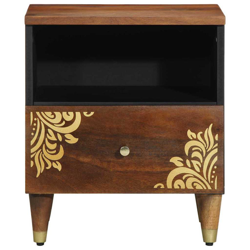 40 cm W Solid Wood Bedside Table